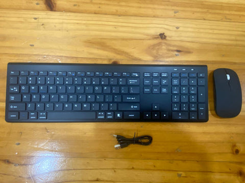 Bluetooth Wireless Keyboard and Mouse Set Ultra Slim Keyboard for Mac Windows