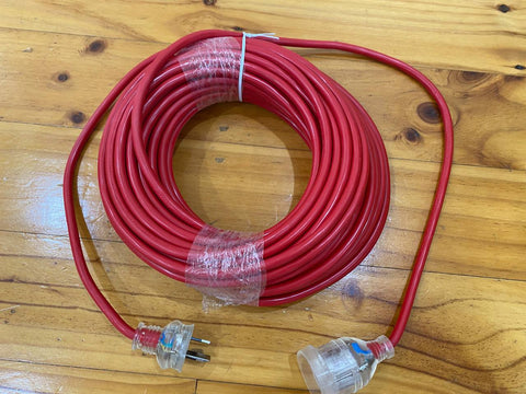 25 Meter 15amp Extra Heavy Duty Power Extension Cable Lead Cord 10amp Plug