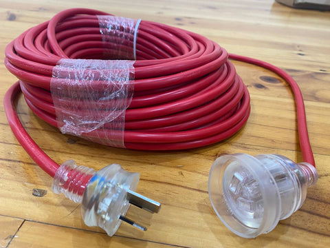 25 Meter 15amp Extra Heavy Duty Power Extension Cable Lead Cord 10amp Plug