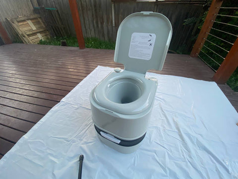 Portable Toilet 24L Camping Potties Outdoor Toilet Hiking Caravan Travel Porta