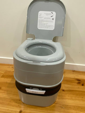 Portable Toilet 24L Camping Potties Outdoor Toilet Hiking Caravan Travel Porta