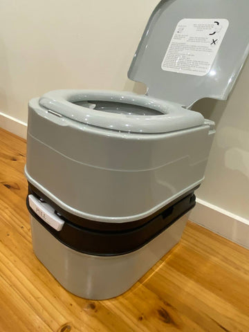 Portable Toilet 24L Camping Potties Outdoor Toilet Hiking Caravan Travel Porta