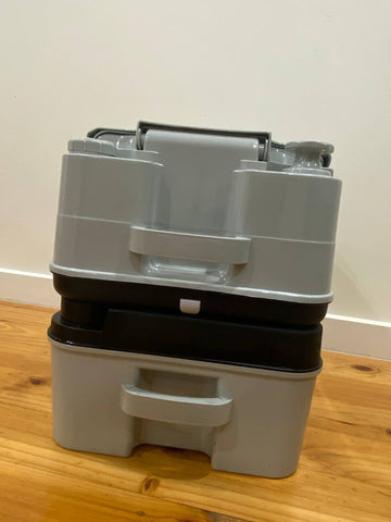 Portable Toilet 24L Camping Potties Outdoor Toilet Hiking Caravan Travel Porta