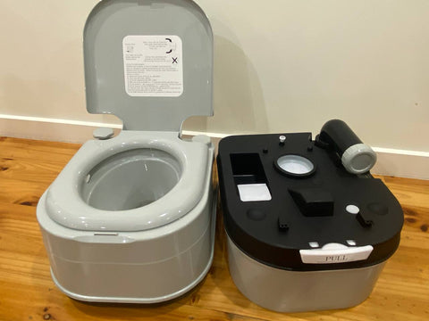 Portable Toilet 24L Camping Potties Outdoor Toilet Hiking Caravan Travel Porta