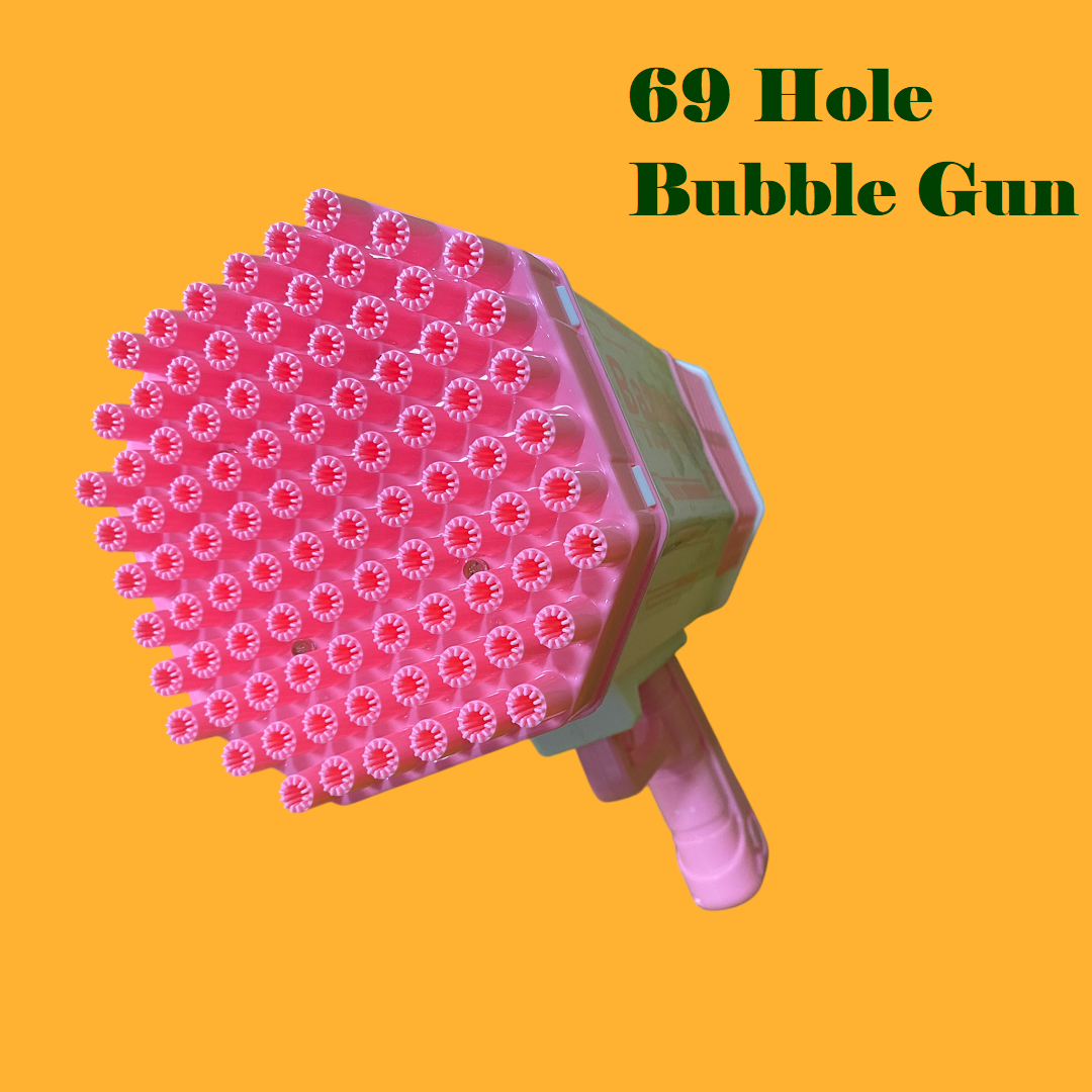 69-Hole Electric Bubble Gun for Kids | Automatic Bubble Blaster Toy-NEW