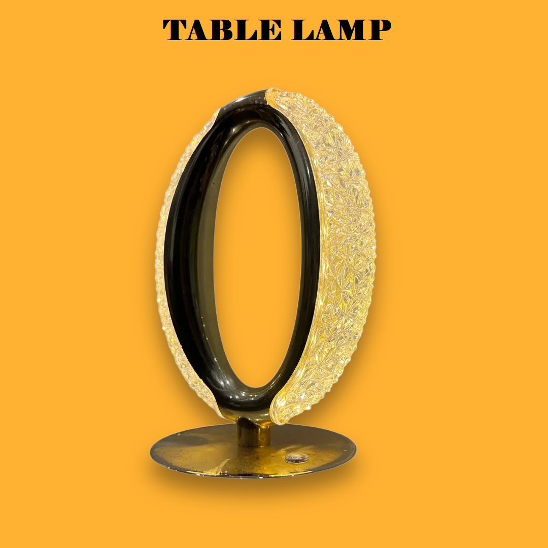LED Crystal Table Lamp – Touch Dimmable USB Rechargeable-NEW