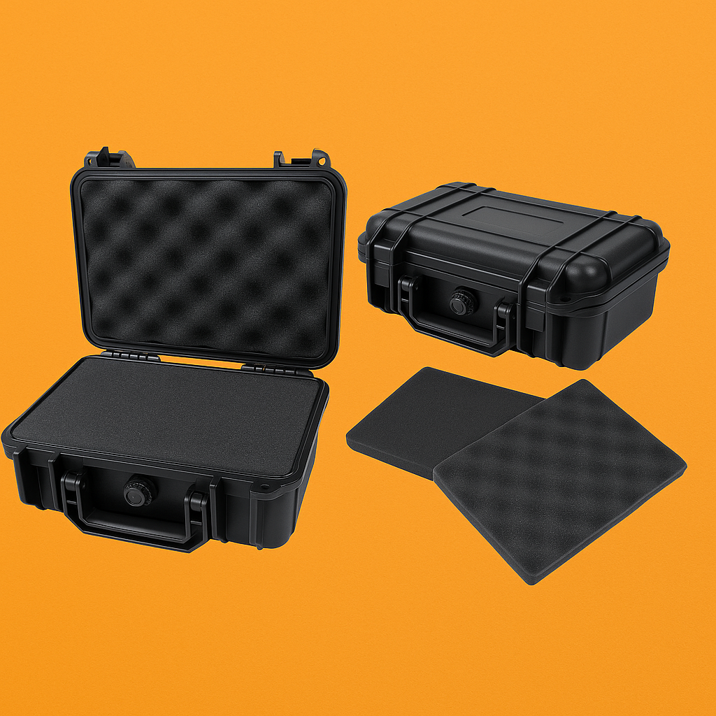 Waterproof Hard Carry Tool Case – Portable Camera Storage Box with Foam-NEW