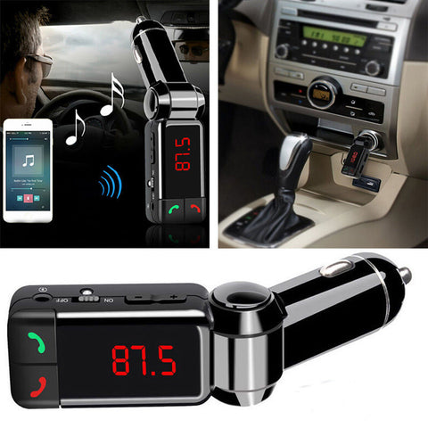 FM Transmitter Wireless Bluetooth Car Kit Handsfree Car Charger MP3 Player USB