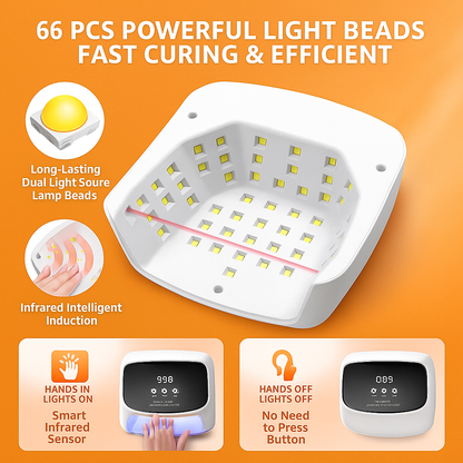 2 in 1 288W Rechargeable LED/UV Nail Lamp –NEW