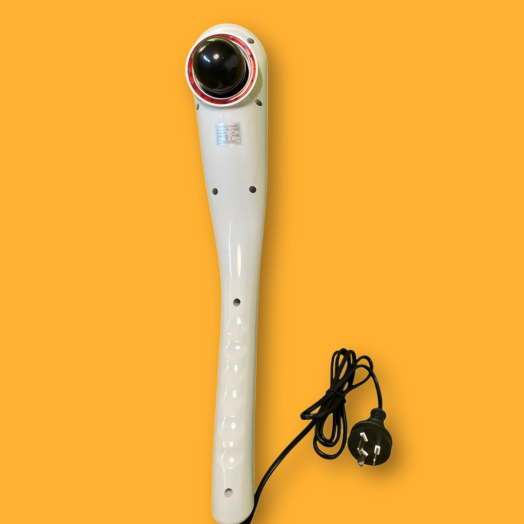 Electric Handheld Massager with 8 Heads – Full Body Vibration Massager for Back, Neck, Legs & Feet-NEW