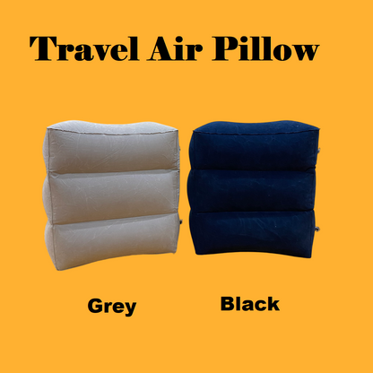 Inflatable Foot Rest Travel Air Pillow Cushion – For Home, Office, and Travel Use-NEW