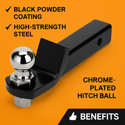 Heavy-Duty Trailer Hitch Ball Mount-NEW