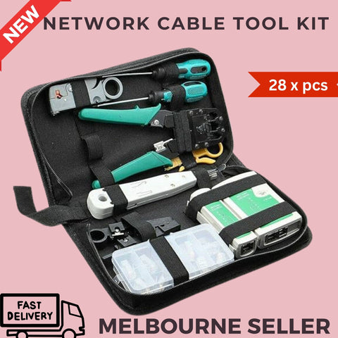 CAT6/5 Lan Network Cable Tool Tester Crimper RJ45 Ethernet LAN Kit Crimping Set