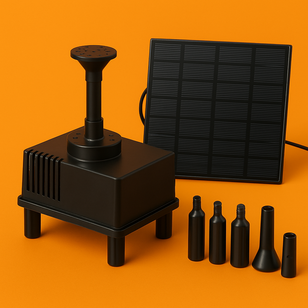 Solar Powered Water Pump for Pond & Garden Fountains with Filter-New