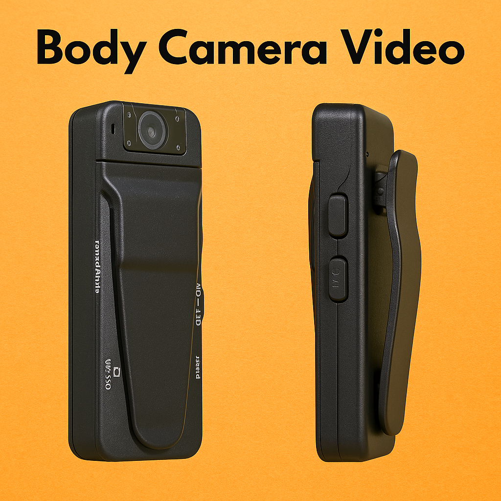 1080P Mini Police Body Camera with 180° Rotation & IR Night Vision-NEW