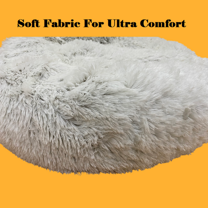 Dog Calming Pet Bed Large 90cm– Anti-Anxiety Plush Bed New