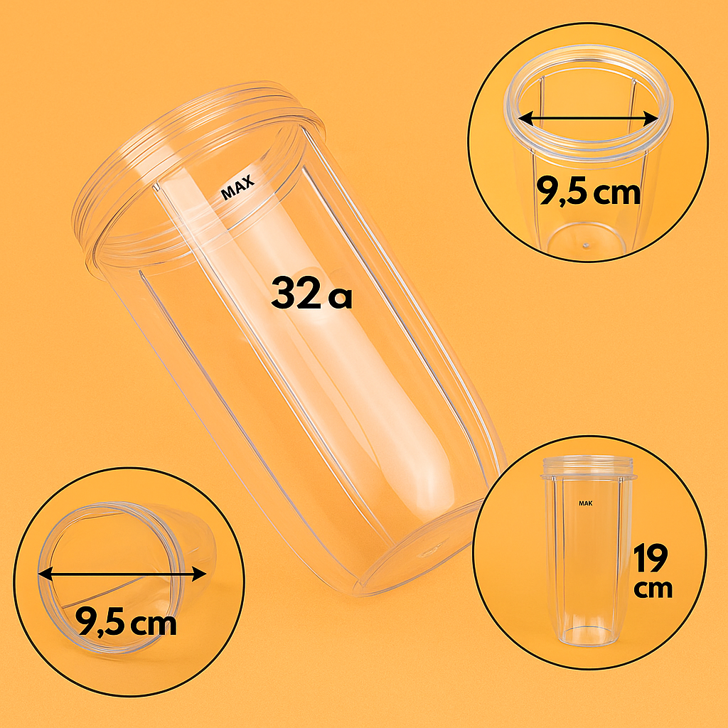 32oz Colossal Cup Replacement for NutriBullet 600W/900W-NEW