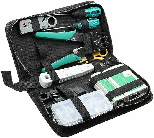 CAT6/5 Lan Network Cable Tool Tester Crimper RJ45 Ethernet LAN Kit Crimping Set