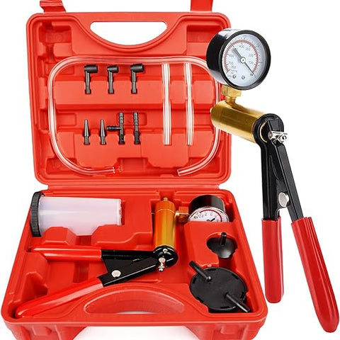 Brake Vacuum Motorbike Pump Hand Bleeding Bleeder Tester Kit Car Set Held Bleed