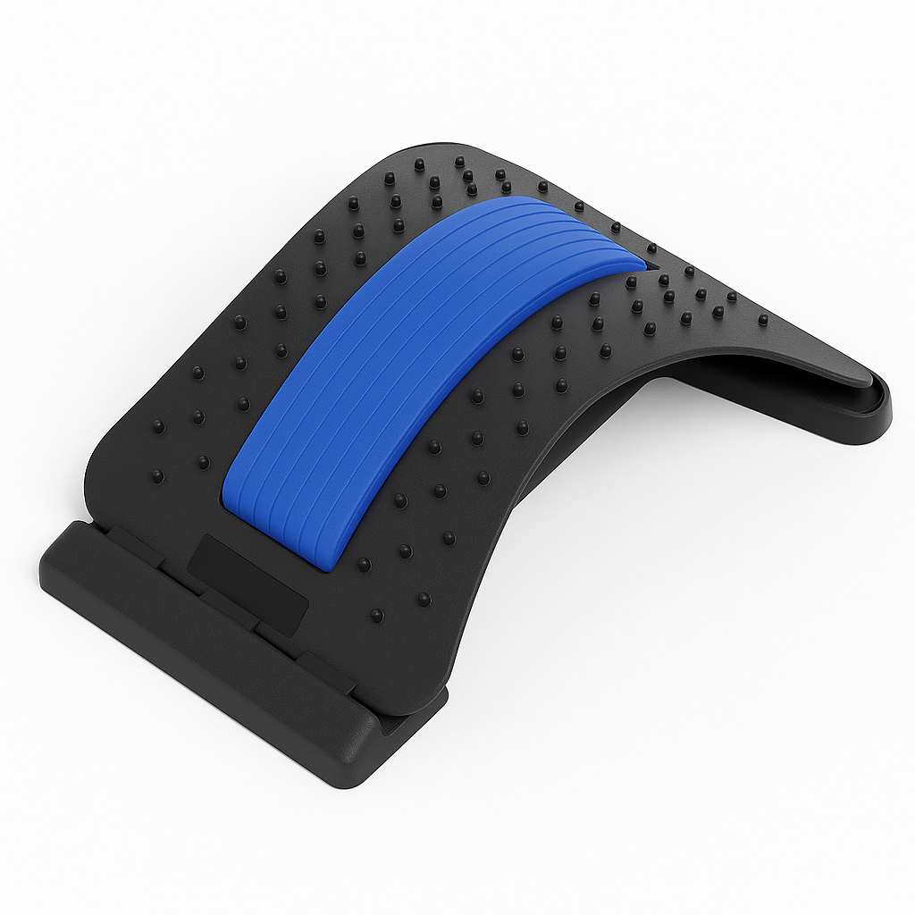 Back Massager Stretcher Fitness Lumbar Support Waist Spine Pain Relief AU -NEW