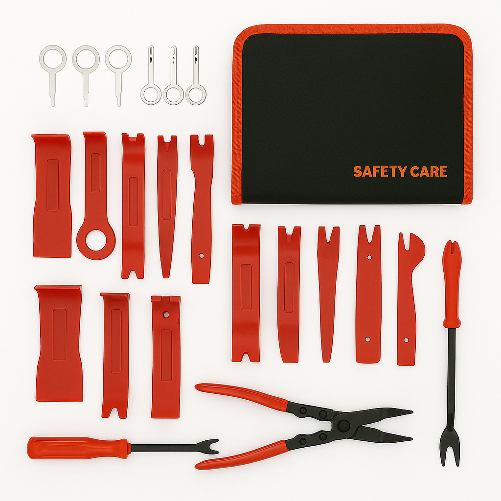45PCS Car Trim Removal Tool Kit – Auto Interior Pry Bar, Dash, Door Panel Set -New