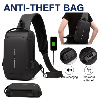 USB Charging Anti-Theft Shoulder Bag-NEW