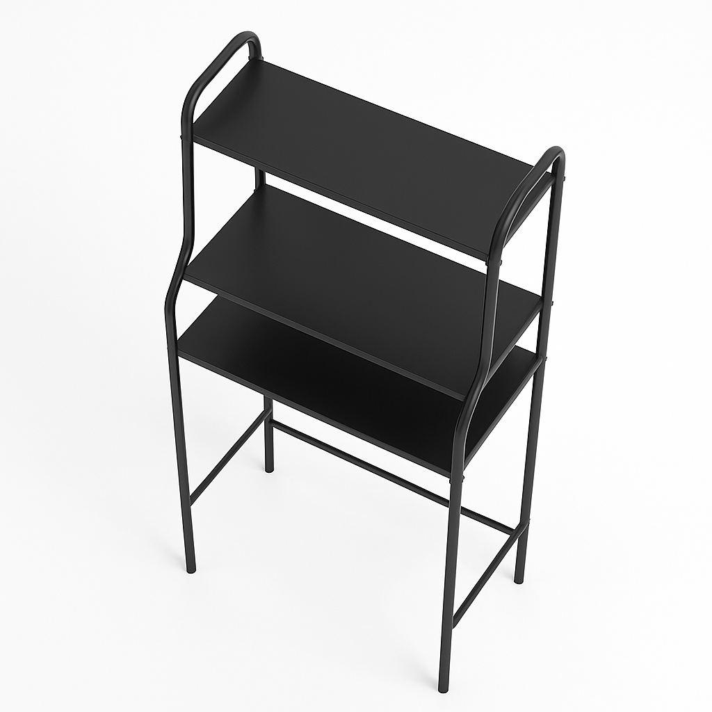 3-Tiers Over Toilet Shelf Bathroom Rack Laundry Washing Machine Storage Shelves-NEW