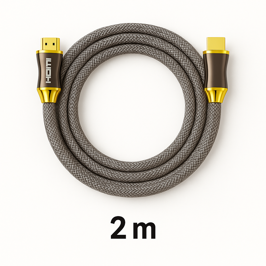 4K Braided HDMI Cable– High Speed Ultra HD (1M–10M) New