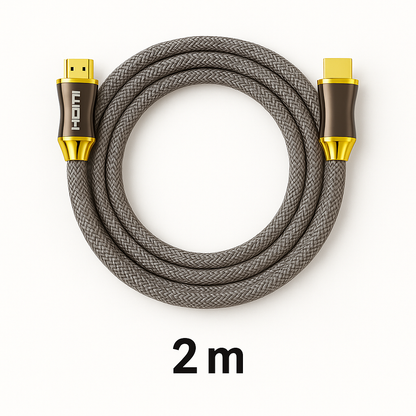 4K Braided HDMI Cable– High Speed Ultra HD (1M–10M) New
