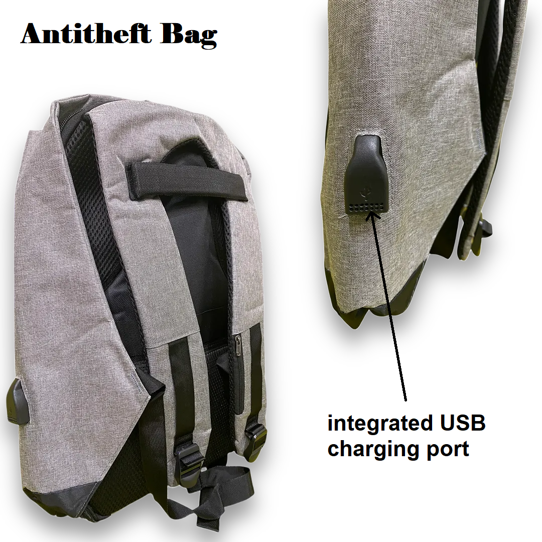 Anti-Theft Laptop Backpack Waterproof with USB Charging Port NEW