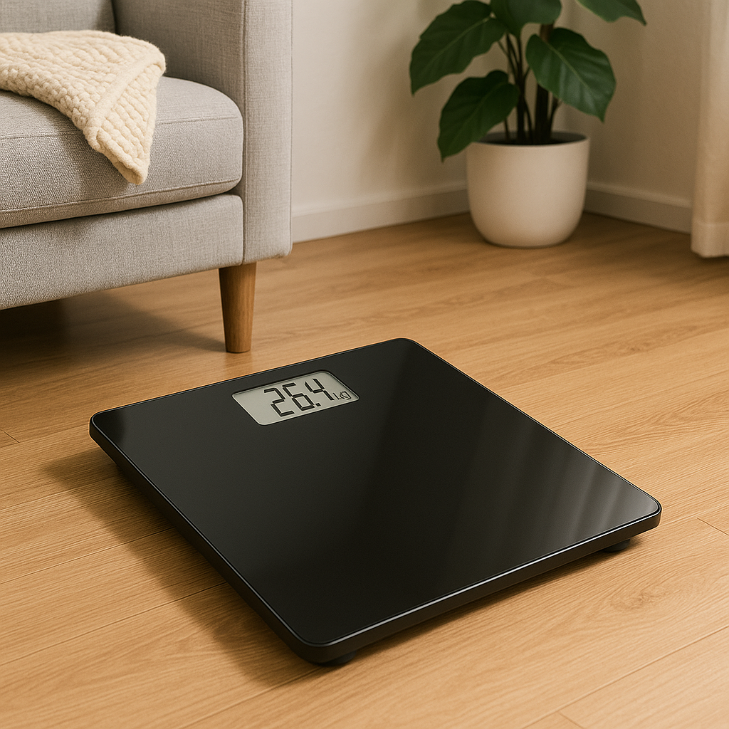 Electronic Digital Bathroom Scale – 180kg Capacity Glass Body Weight Scale -NEW