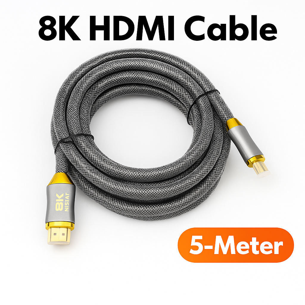 8K HDMI 2.1 Braided Cable-New