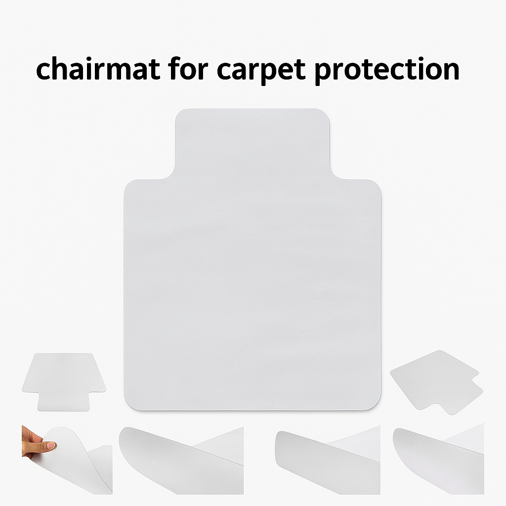 Office Chair Floor Mat Protector- Gripper (Carpet) & Flat (Hard Floor)-NEW