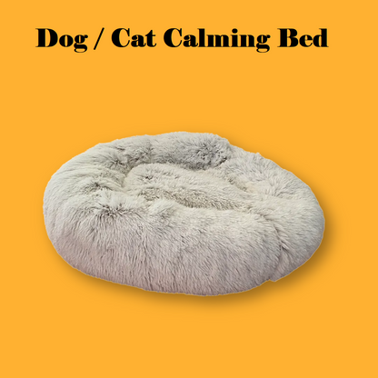 Dog Calming Pet Bed Large 90cm– Anti-Anxiety Plush Bed New