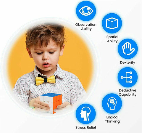 Adult Magic Cube Super Smooth Fast Speed Puzzle Rubix Rubics Rubik Toy Kid Gift