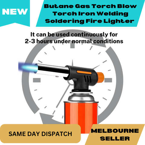 Butane Gas Torch Blow Torch Iron Welding Soldering Fire Lighter Frame Gun BBQ