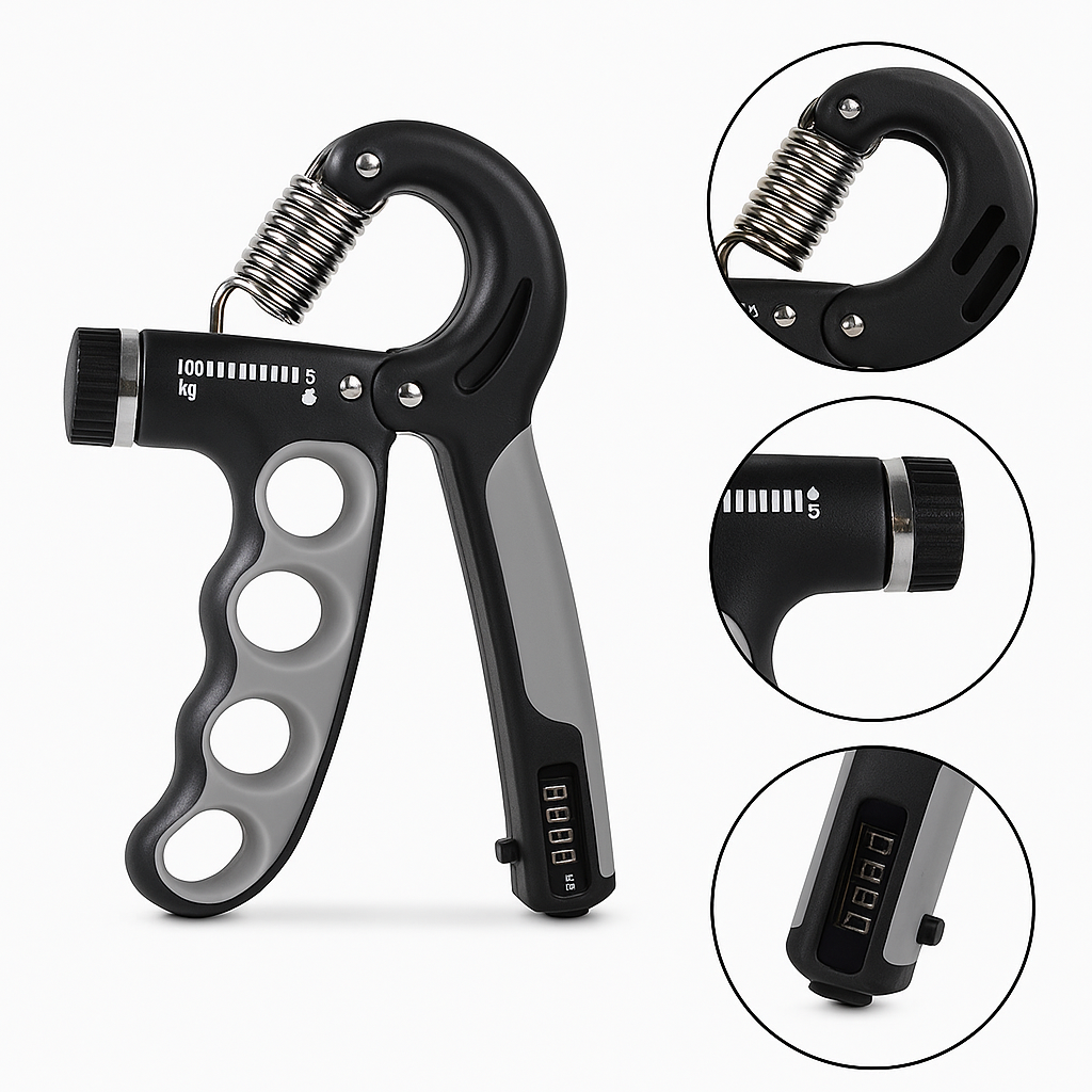 Adjustable Hand Grip Strengthener (5–100 KG) – Forearm & Finger Exerciser-NEW
