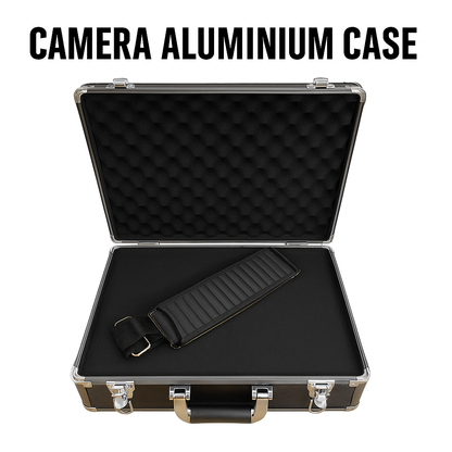 Camera Aluminium Hard Case with Foam Insert & Carry Strap – Large & Lockable-NEW