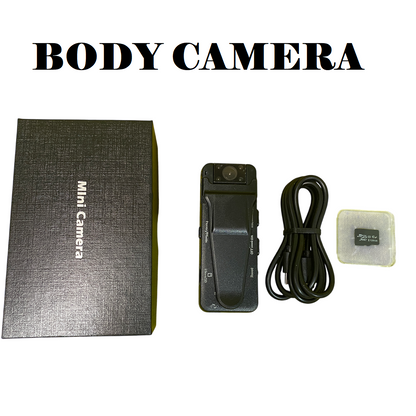 1080P Mini Police Body Camera with 180° Rotation & IR Night Vision-NEW
