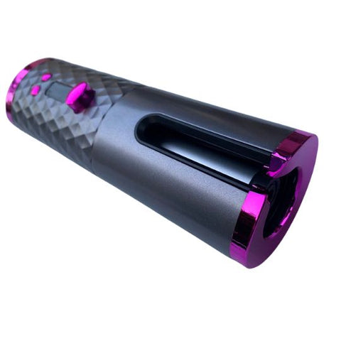 LCD Cordless Auto Rotating Hair Curler Hair Waver Curling Iron Wireless Ceramic