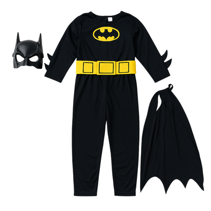 Batman Costume for Kids Muscle Cosplay Suit & Mask-New