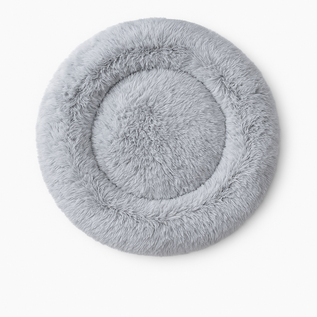 Pet Calming Donut Bed – Soft Plush Nest for Dogs & Cats (70cm)-New