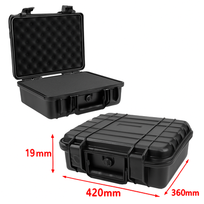 Waterproof Hard Carry Tool Case – Large 42cm Camera Storage Box with Foam-NEW