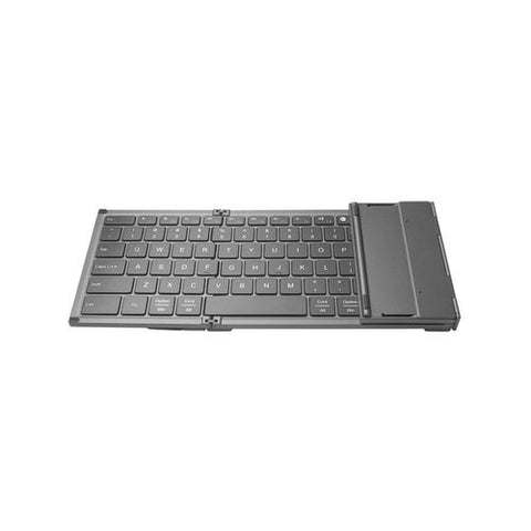 Folding Bluetooth Wireless Keyboard Touchpad BT 5.1 Mac Windows Android - Black