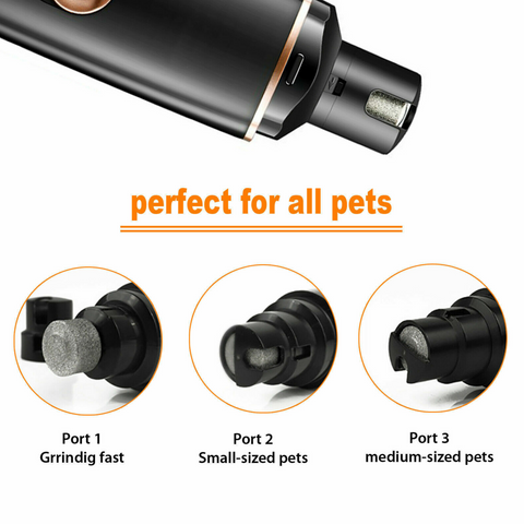 Electric Dog Toe Nail File Grinder Clippers Pet Cat Claw Grooming Trimmer Tools