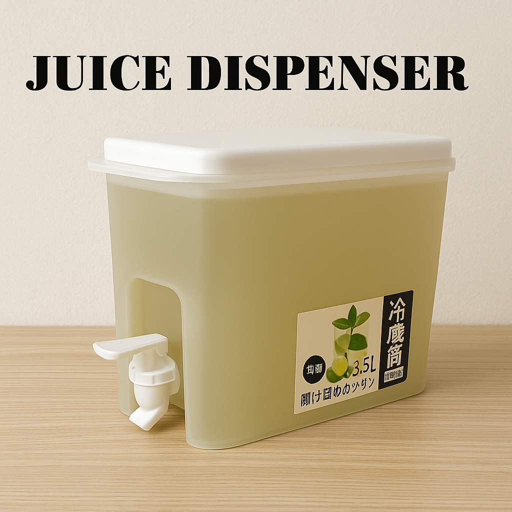 3.5L Refrigerator Cold Kettle – Jug with Tap for Water, Juice & Lemonade-new