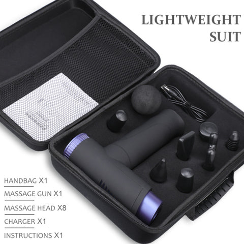 8 Heads Massage Gun Percussion Vibration Muscle Relaxing Therapy Deep Tissue