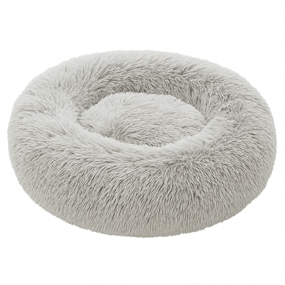 Pet Calming Donut Bed – Soft Plush Nest for Dogs & Cats (70cm)-New