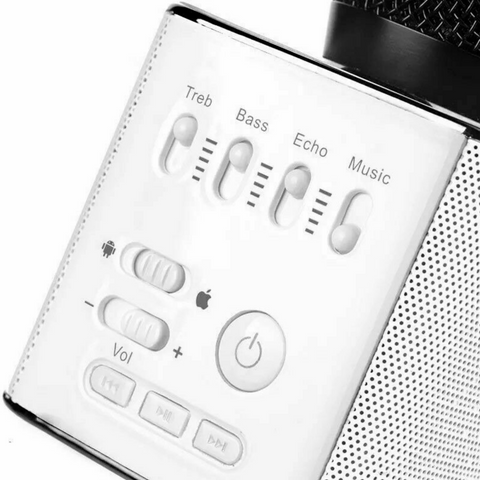 2In1 Wireless bluetooth Karaoke Microphone Speaker Handheld Mic USB Player AU