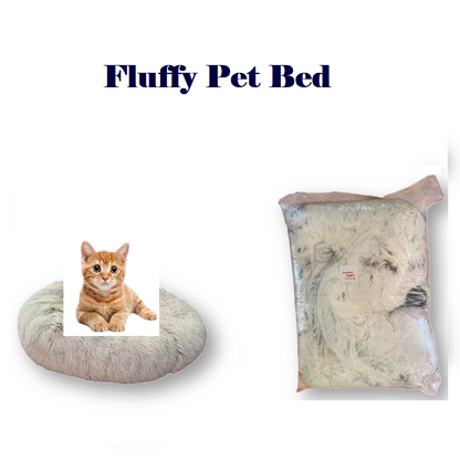 Pet Calming Plush Bed for Cats & Dogs | Snuggle Donut Bed 110×27 CM-NEW